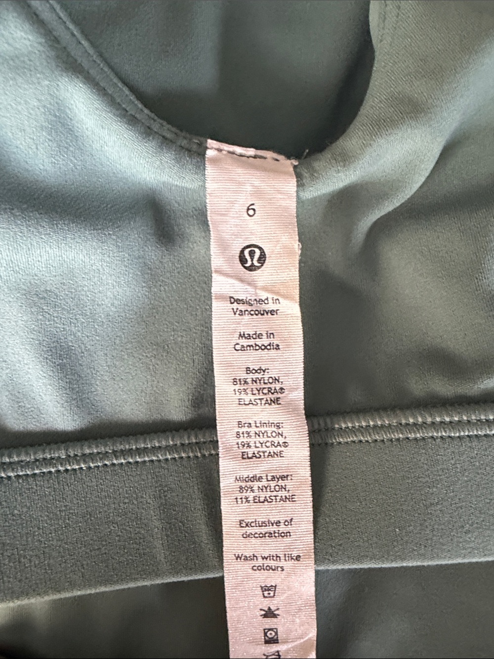lululemon athletica Align High Neck Sage Green Cropped Sports Tank - Picture 3 of 3